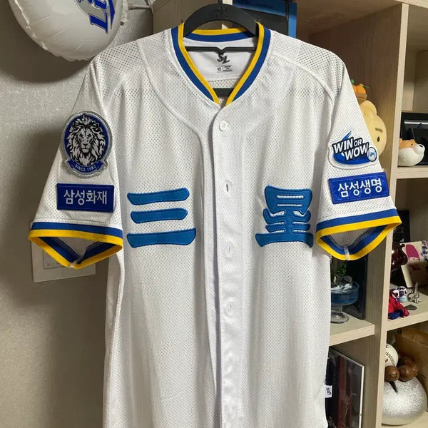 [BUNJANG] Samsung Lions Professional Old Hanja Home Baseball Jersey 95 / 삼성라이온즈 프로페셔널 올드 한자 홈 95 유니폼