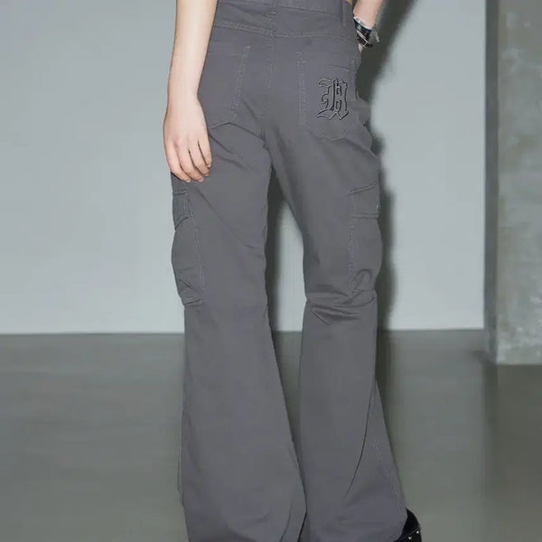 [BUNJANG] Helene Paris Pigment Bootcut Cargo Pants M / 헬레네파리스 피그먼트 부츠컷 카고 팬츠M