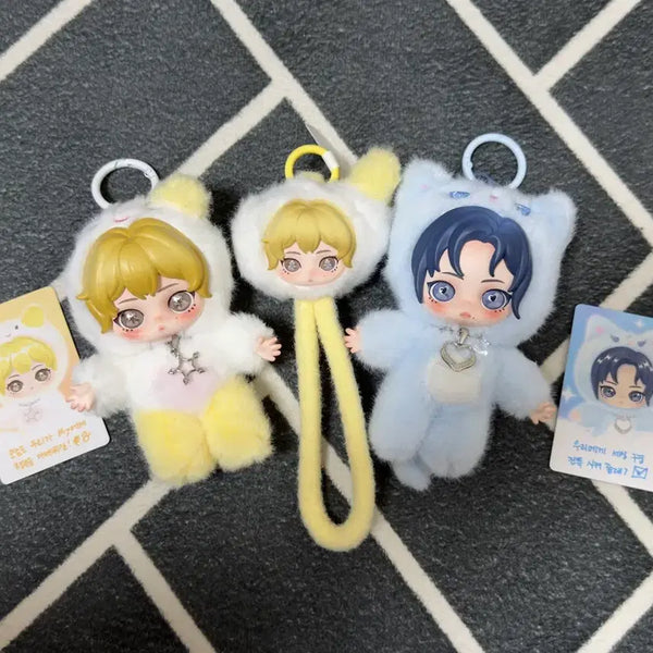 [BUNJANG] POP MART aespa Fluffy Doll Strap Set Winter Karina / 팝마트 에스파 플러피 인형 스트랩 셋트 윈터 카리나 셋트 단순개봉