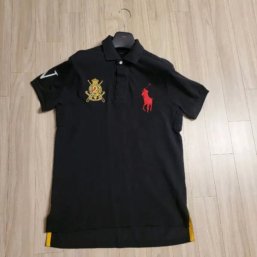 [BUNJANG] Polo Ralph Lauren Big Pony Chief Keeper Rugby Short Sleeve Polo Shirt Black M / 새상품급 폴로랄프로렌 빅포니 빅로고 치프키프 럭비 반팔 카라티셔츠 블랙 m