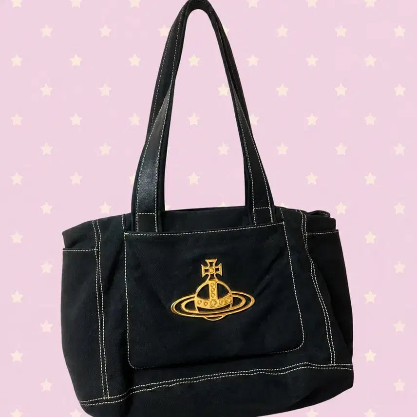 [BUNJANG] Vivienne Westwood Canvas Shoulder Bag / [유일매물/빈티지] 비비안웨스트우드 캔버스 숄더백 에코백 가방