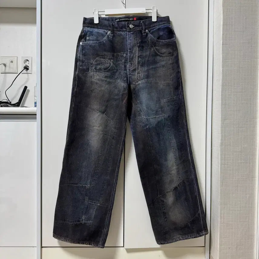 [BUNJANG] Andersson Bell 26FW Illusion Patchwork Trompe-l'oeil Denim / 30) 앤더슨벨 26fw 일루젼 패치워크 트롱프뢰유 데님