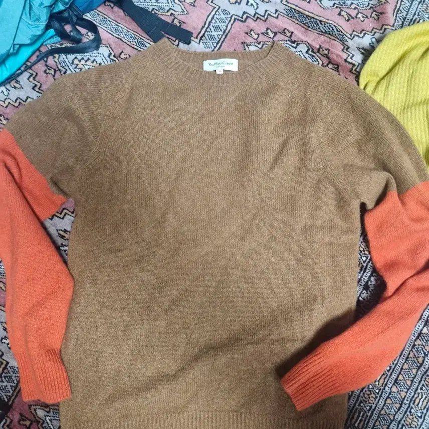 [BUNJANG] ymc Colorblock Cashmere Knit / ymc 배색 캐시미어 니트