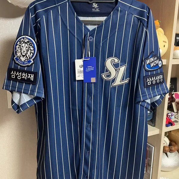 [BUNJANG] Samsung Lions Professional Sunday Baseball Jersey / 삼성라이온즈 프로페셔널 선데이 유니폼 100