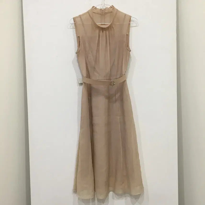 [BUNJANG] Jigott Belted Chiffon Dress / 지고트 벨티드 쉬폰 드레스 원피스