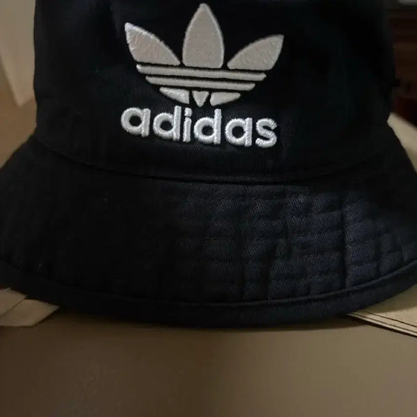 [BUNJANG] Adidas Three-Stripes Logo Bucket Hat Black / 아디다스 삼선 로고 벙거지 모자 블랙