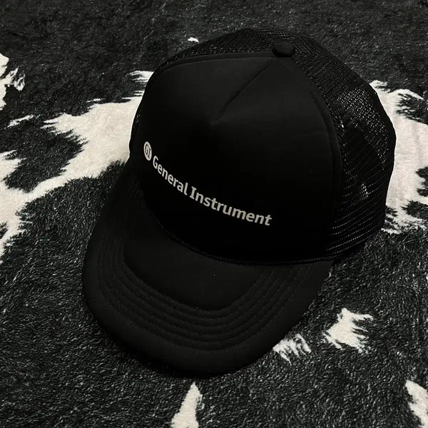[BUNJANG] General Instrument Mesh Trucker Cap Black / General Instrument 메쉬 트러커 캡 블랙