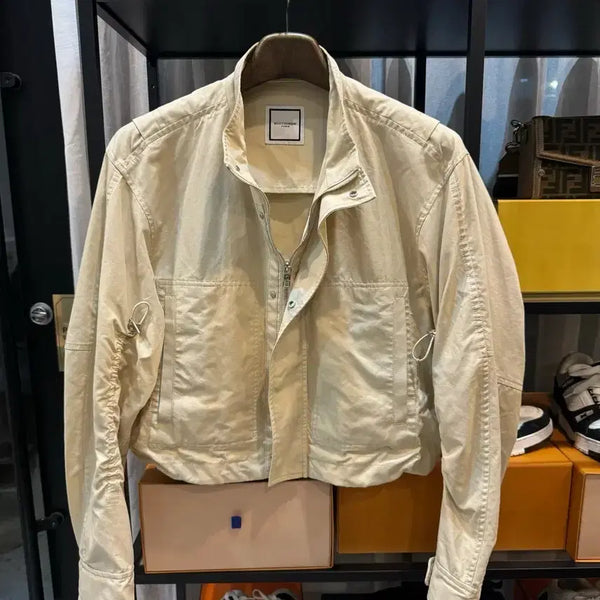 [BUNJANG] Wooyoungmi WYM Beige Cropped Jacket 34 Size / [정품 , 34사이즈] 24ss 우영미 베이지 WYM 크롭 자켓