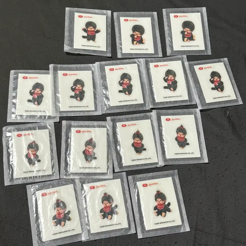 [BUNJANG] Monchhichi Tteu-ibosseal Stickers / 몬치치 띠부씰