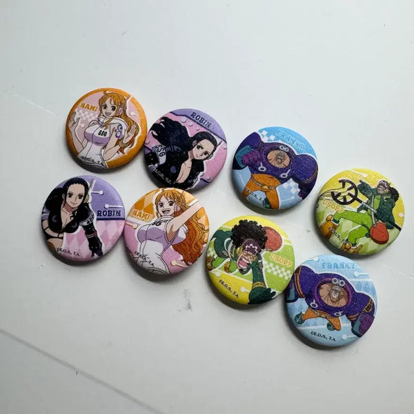 [BUNJANG] MINISO One Piece Mini Badges Bundle Set / 미니소 원피스 미니 뱃지 일괄