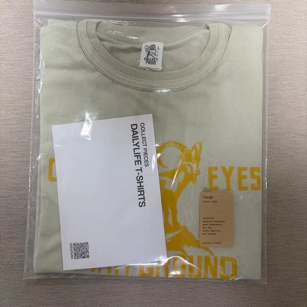 [BUNJANG] COLLECTPIECE CEFG T-Shirt Light Olive / [L]컬렉트피시스 CEFG 티셔츠 라이트 올리브