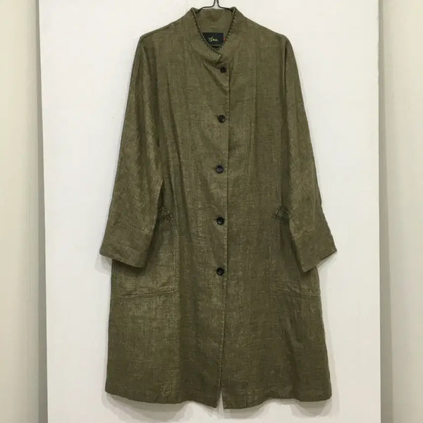 [BUNJANG] ISAE Linen Long Jacket / ISAE 이새 린넨 롱 자켓 8