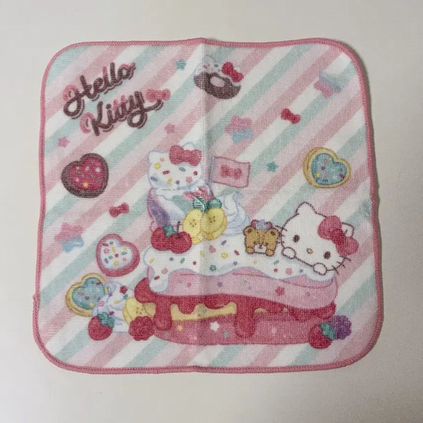 [BUNJANG] Hello Kitty Cake Handkerchief Pink / [새상품] 헬로키티 케이크 손수건 핑크