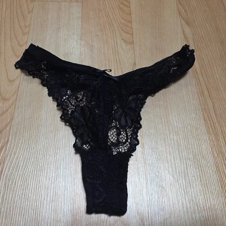 [BUNJANG] Women's Lace See-through Panties / 여자 T 팬티 레이스 시스루 여성 중고 속옷 08012