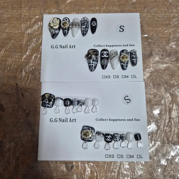 [BUNJANG] Nail Tips Set / 손&발 네일팁 패디팁 세트 스물