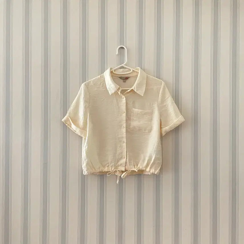 [BUNJANG] SPAO Short Sleeve Shirt Yellow Size S / 스파오 반팔 셔츠