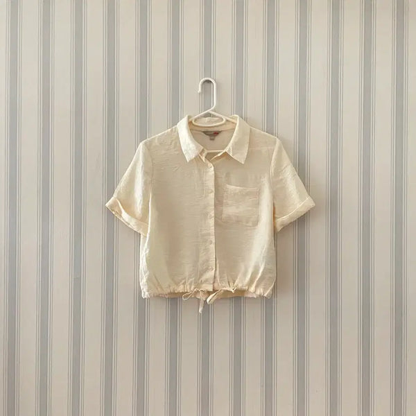 [BUNJANG] SPAO Short Sleeve Shirt Yellow Size S / 스파오 반팔 셔츠
