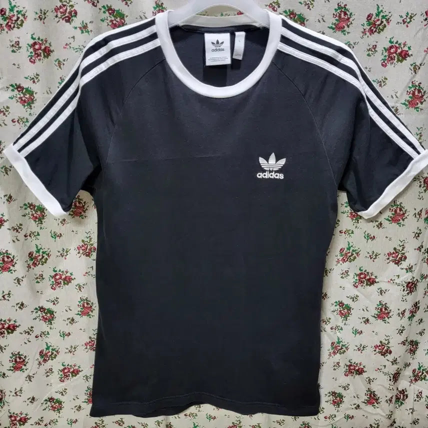 [BUNJANG] Adidas 3-Stripes Ringer T-Shirt Black L Unisex / 611 ) 최상급 아디다스 삼선 링거 반팔티 블랙 L 남여공용