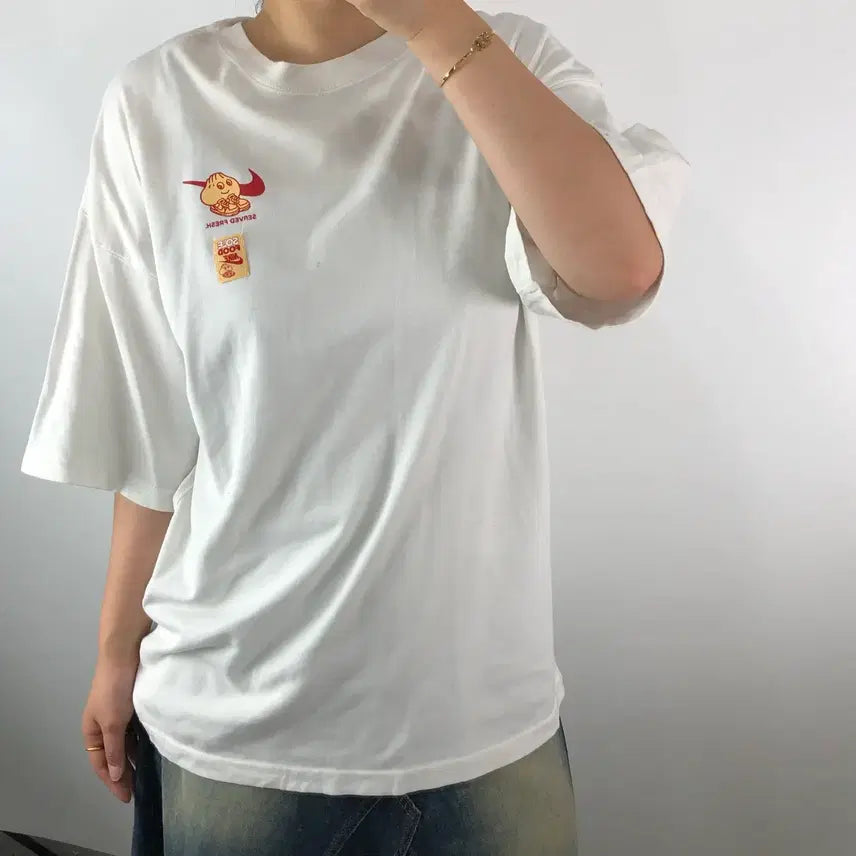 [BUNJANG] Nike Sol Food Printing T-Shirt / [S] 나이키 솔푸드 프린팅 티셔츠