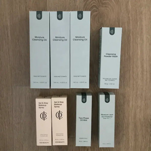[BUNJANG] Incellderm Renewal Version Skincare Bundle (2025) / 새) 인셀덤 오일미스트 선크림 클렌징오일 파우더워시 메이크업픽서