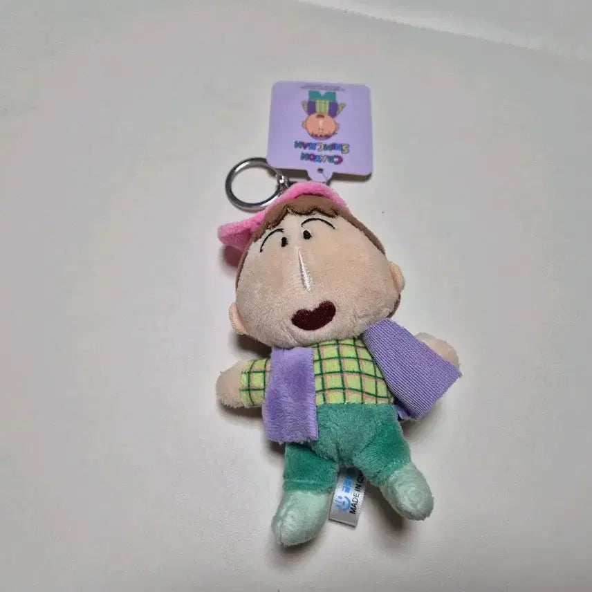 [BUNJANG] Crayon Shin-chan Misae "Painter" Plush Keychain / 짱구 맹구 화가 인형키링