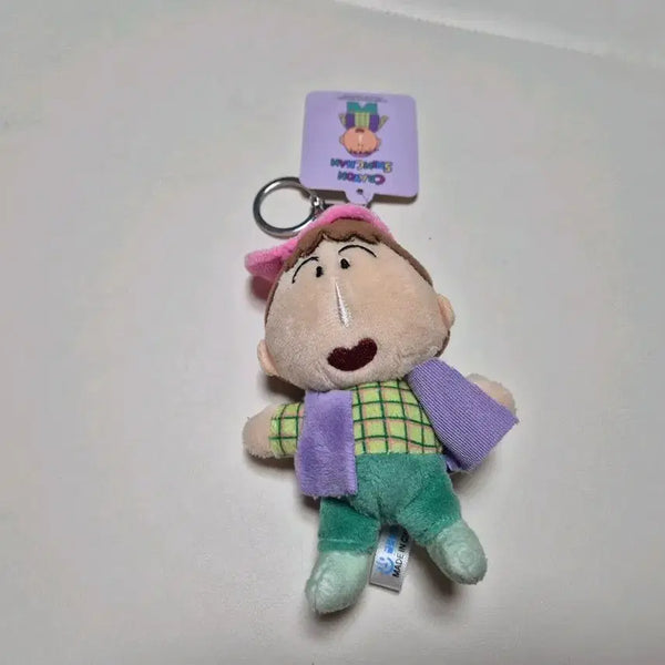 [BUNJANG] Crayon Shin-chan Misae "Painter" Plush Keychain / 짱구 맹구 화가 인형키링