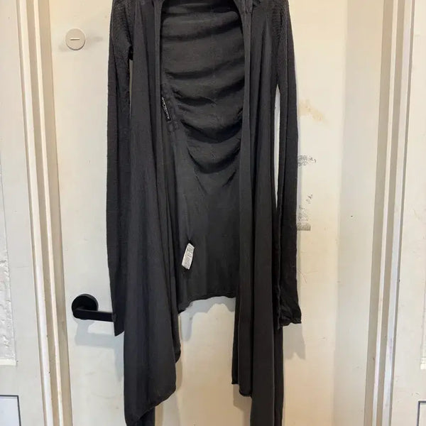 [BUNJANG] Rick Owens Long Cardigan Grey Size 4 / 릭오웬스 롱가디건 - 국내정품