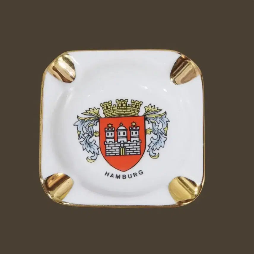 [BUNJANG] Vintage Porcelain Hamburg Small Ashtray / 빈티지 포세린 스몰 재떨이