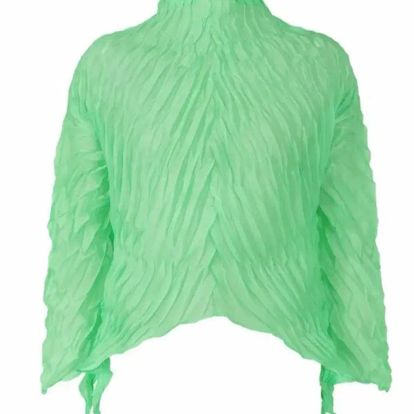 [BUNJANG] Pleats Please Whirlwind Twist Top Mint / 플리츠플리즈 WHIRLWIND TWIST 민트