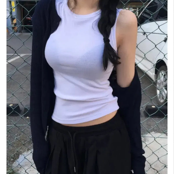 [BUNJANG] Navy Summer Cardigan (Size F) / 네이비 여름 가디건