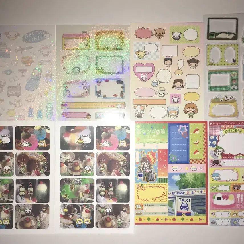 [BUNJANG] Oisalgoo Girl's Class Nekomaid Soup Plum Love Song Bopai I'mgurumi Ddakku Sticker Bundle / 다꾸 스티커 포베 오이살구 소녀교실 네코메이드수프 매실 러브송뽀빠이 아임구르미