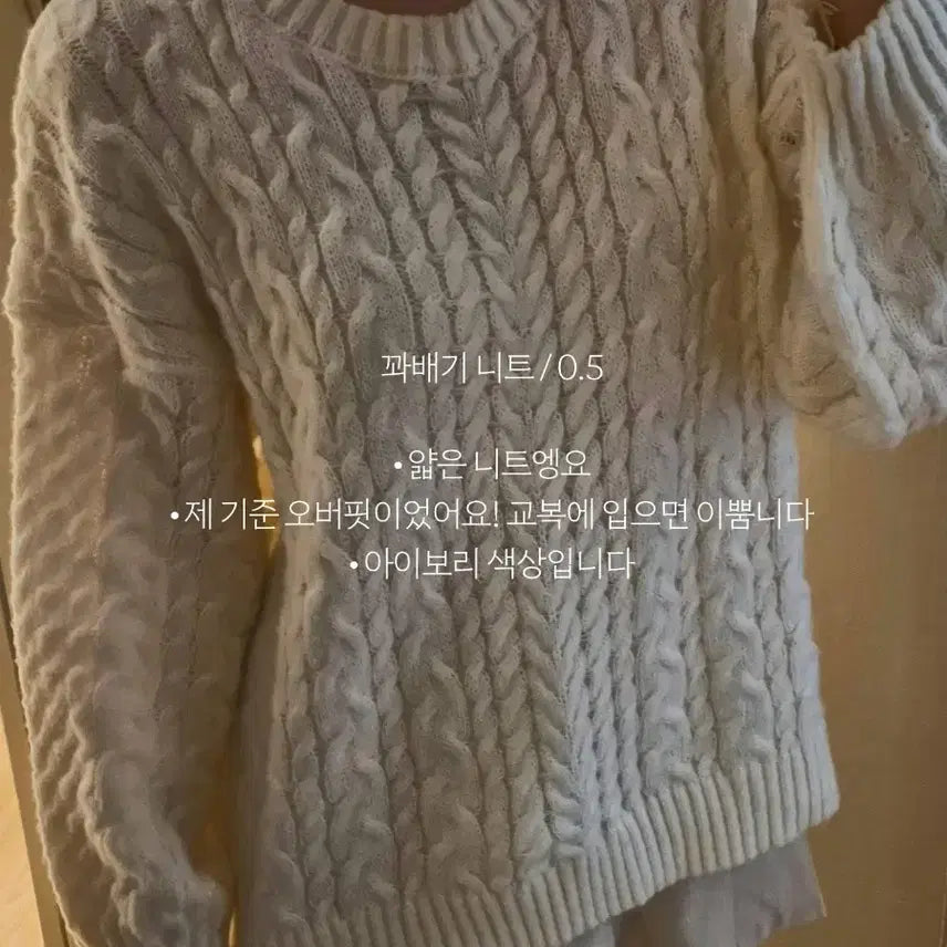 [BUNJANG] Twist Knit Sweater / 꽈배기 니트