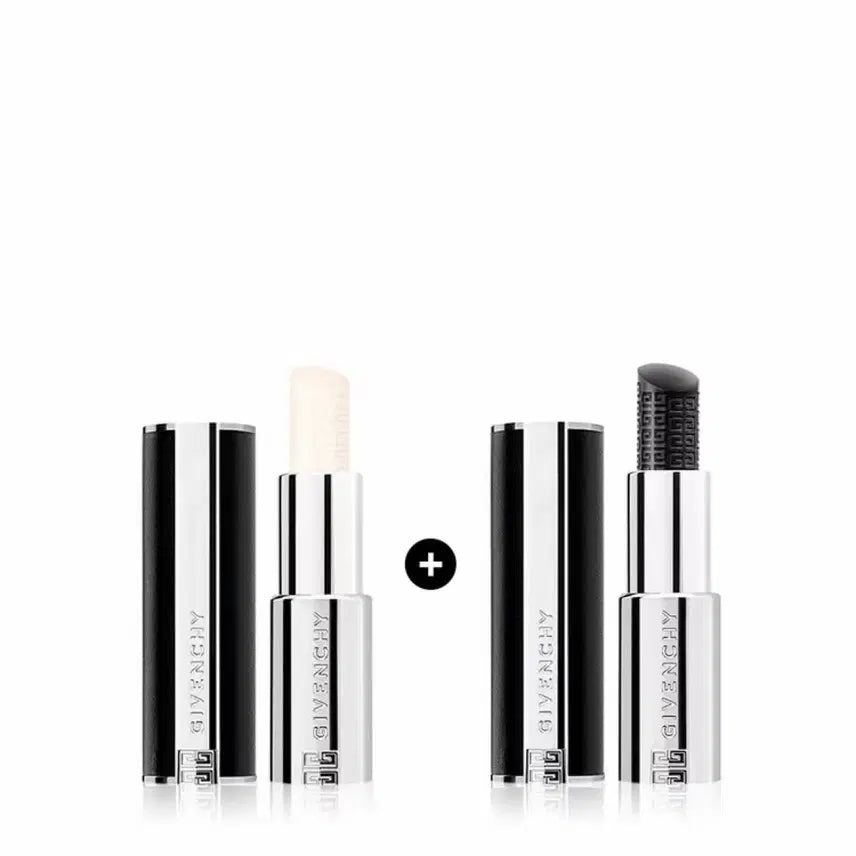 [BUNJANG] Givenchy Le Rouge Interdit Lip Balm Duo (Black Color Gift) / 신세계백화점정품 새상품 지방시 르 루즈 앵떼르디 립 밤 1+1 (블랙 컬러 증정)