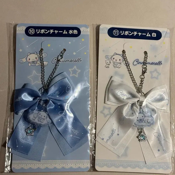 [BUNJANG] Cinnamoroll Ribbon Charm White/Blue / 시나모롤 리본 참 흰색/하늘색