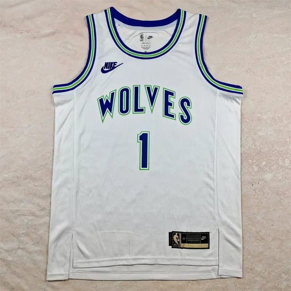 [BUNJANG] NBA Minnesota Timberwolves Basketball Jersey #1 Paul Classy White / NBA 열압 농구 유니폼 팀버울브스 1번 볼 클래식 화이트 유니폼