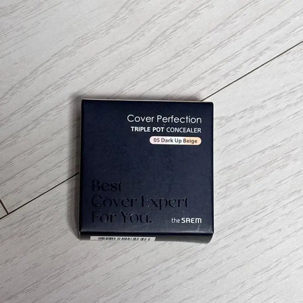 [BUNJANG] The Saem Triple Pot Concealer 05 Dark Up Beige (Sealed) / 미개봉 새상품) 더샘 트리플 팟컨실러 05다크업베이지