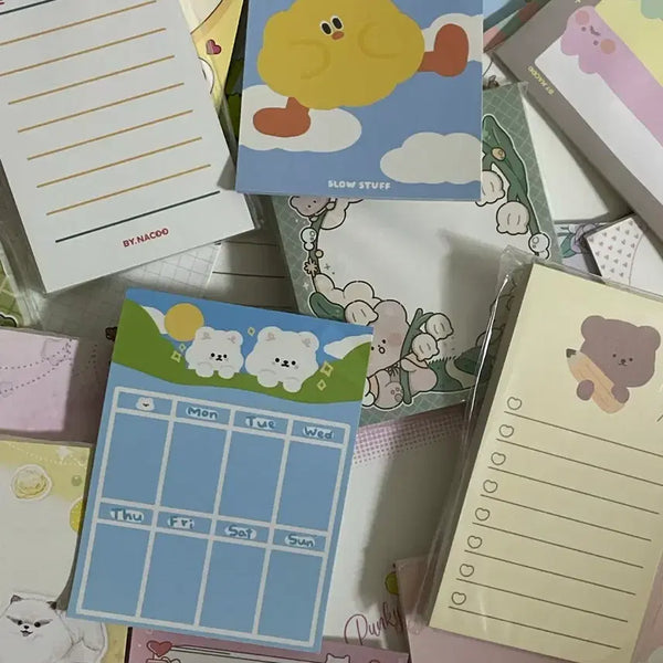 [BUNJANG] Value Pack Memo Pad & Sticker Set / 5배 포용