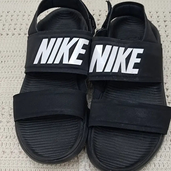 [BUNJANG] Nike Black Strap Logo Sandals Size 230 / 나이키  편한샌들  230