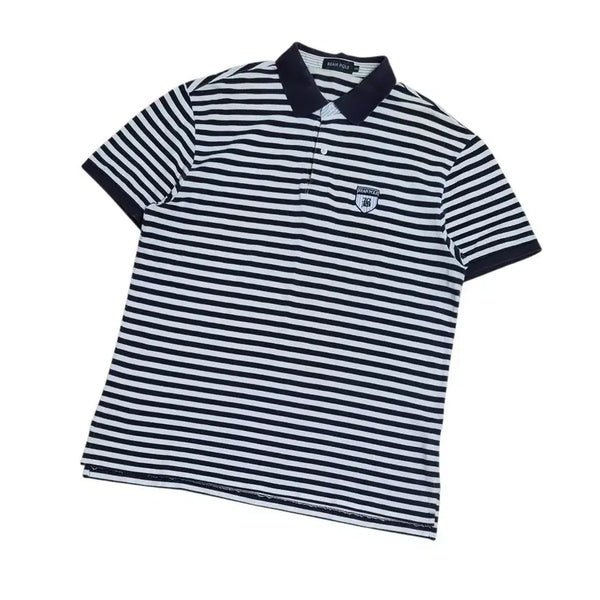 [BUNJANG] Beanpole Striped Short-Sleeve Polo T-Shirt / 빈폴 스트라이프 반팔 카라티