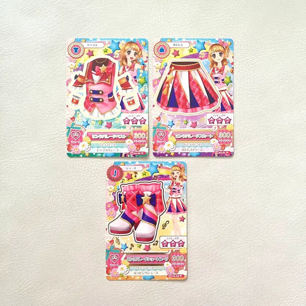[BUNJANG] Aikatsu! Ichigo Hoshimiya Pink Parade School Uniform Card / 아이카츠 아이엠스타 일판 아카리 하늘 핑크퍼레이드 스쿨룩 교복 카드