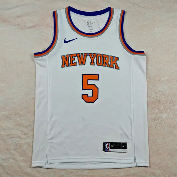 [BUNJANG] NBA Knicks Alvarado Jersey - White / NBA 뜨거운 압박 농구 유니폼 닉스 5번 ALVARADO 일반 화이트 유니폼