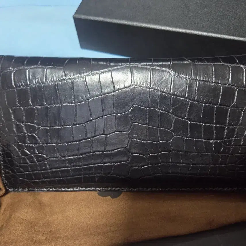 [BUNJANG] Genuine Crocodile Leather Long Wallet / 리얼 악어가죽 장지갑 새상품 판매및 교환