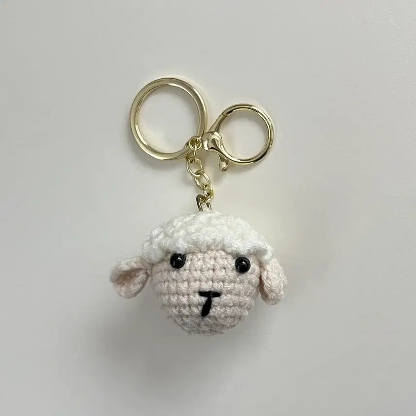 [BUNJANG] Handmade Knitted Keychain / 새상품/양 뜨개 키링