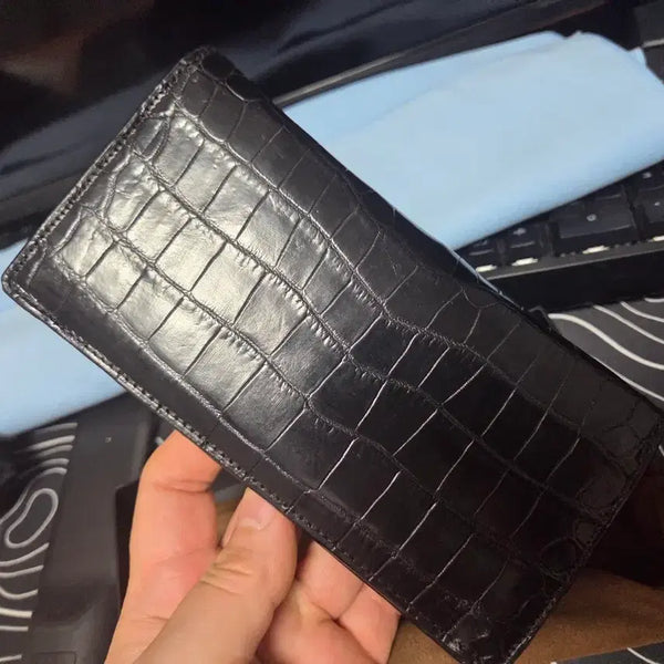 [BUNJANG] Real Crocodile Leather Long Wallet / 리얼 악어가죽 새상품 판매및 교환 장지갑