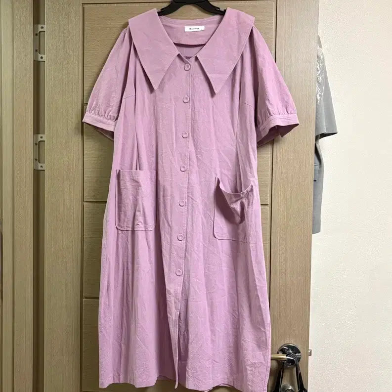 [BUNJANG] Romistory Puff Sleeve Big Collar Dress (Size 88) / (새상품) 로미스토리 빅카라원피스(88)