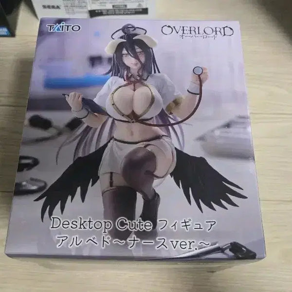 [BUNJANG] Overlord Albedo Nurse Ver. Desktop Figure (Sealed) / 미개봉 오버로드 알베도 데스크톱 큐트 피규어 (간호사ver.)