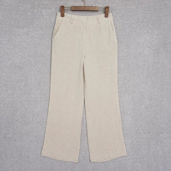 [BUNJANG] HAVE Women's Summer Wide Fit Cotton Linen Pants (Size M) / HAVE 여성 썸머 와이드핏 코튼 린넨 팬츠 M