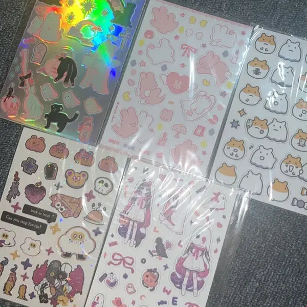 [BUNJANG] Halloween Unofficial Sticker Deco Set / 할로윈 비공식 스티커 다꾸 세트