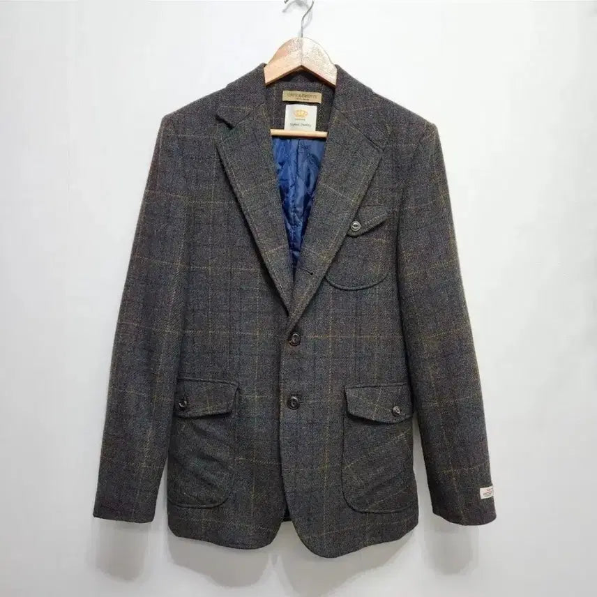 [BUNJANG] Havana Company Herring Tweed Patch Jacket Size 48 / 하바나컴퍼니 헤리스트위드  엘보 패치  자켓  48 사이즈