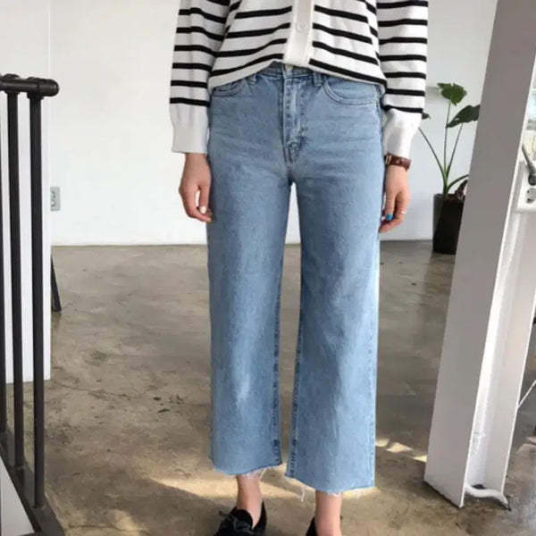 [BUNJANG] Maybe Baby Wide Denim Pants Blue Jeans S / MAYBEBABY 메이비베이비 와이드 데님팬츠 바지 청바지 S
